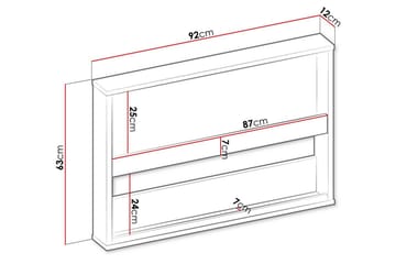 Rathmore Vegghylle 92x12 cm - Svart - Oppbevaring - Hyller - Vegghylle