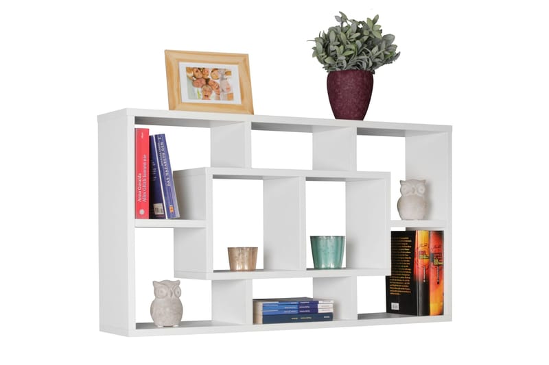 Rhosgoch Vegghylle - Hvit - Oppbevaring - Hyller - Vegghylle