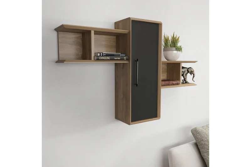 Rinorea Vegghylle 118,6x51,8 cm - Brun - Oppbevaring - Hyller - Vegghylle