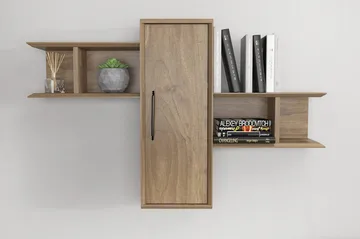 Rinorea Vegghylle 118,6x51,8 cm - Brun - Oppbevaring - Hyller - Vegghylle