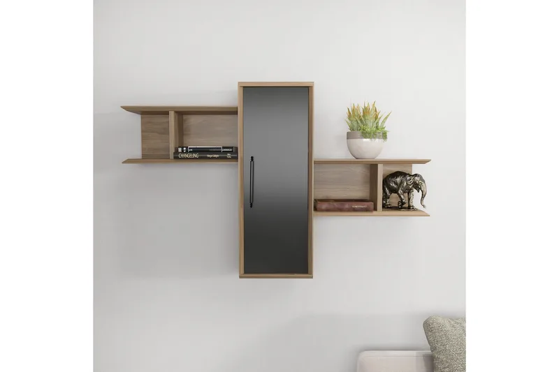 Rinorea Vegghylle 118,6x51,8 cm - Brun - Oppbevaring - Hyller - Vegghylle