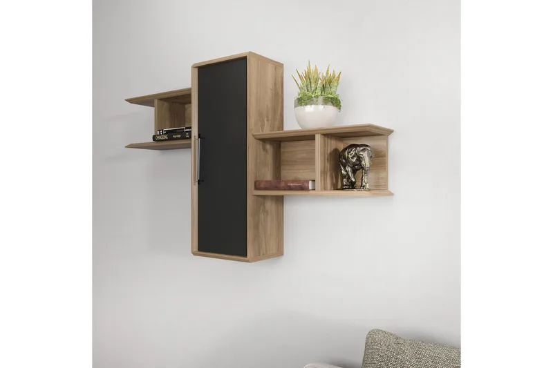 Rinorea Vegghylle 118,6x51,8 cm - Brun - Oppbevaring - Hyller - Vegghylle