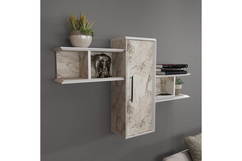 Rinorea Vegghylle 118,6x51,8 cm - Hvit - Oppbevaring - Hyller - Vegghylle