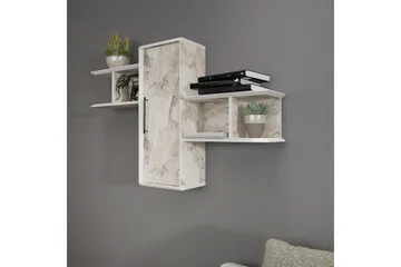 Rinorea Vegghylle 118,6x51,8 cm - Hvit - Oppbevaring - Hyller - Vegghylle