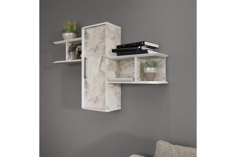 Rinorea Vegghylle 118,6x51,8 cm - Hvit - Oppbevaring - Hyller - Vegghylle
