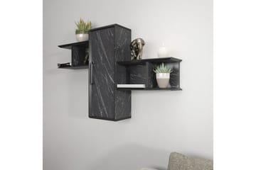 Rinorea Vegghylle 118,6x51,8 cm - Svart - Oppbevaring - Hyller - Vegghylle