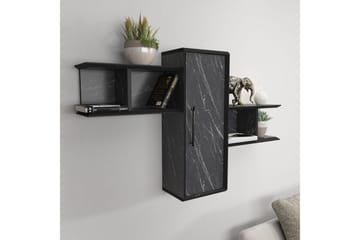 Rinorea Vegghylle 118,6x51,8 cm - Svart - Oppbevaring - Hyller - Vegghylle