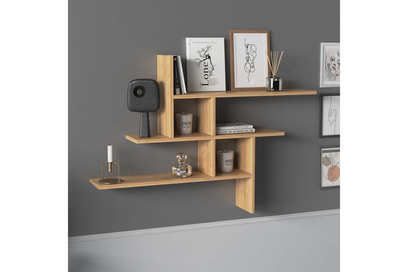 Rinorea Vegghylle 118x82 cm - Brun - Oppbevaring - Hyller - Vegghylle