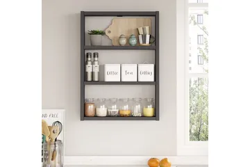 Rinorea Vegghylle 43,2x60 cm - Antrasitt - Oppbevaring - Hyller - Vegghylle