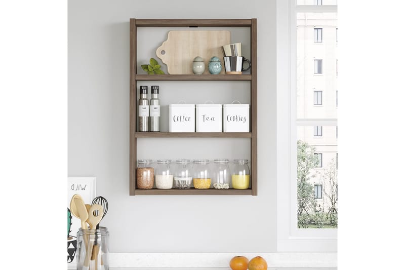 Rinorea Vegghylle 43,2x60 cm - Brun - Oppbevaring - Hyller - Vegghylle