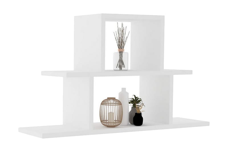 Rinorea Vegghylle 80x44,6 cm - Hvit - Oppbevaring - Hyller - Vegghylle