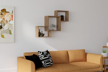 Rinorea Vegghylle 98x72 cm - Brun - Oppbevaring - Hyller - Vegghylle