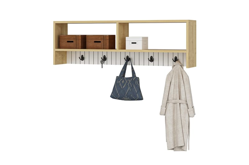 Rinorea Veggkrok 120x36,8 cm - Hvit - Oppbevaring - Hyller - Vegghylle