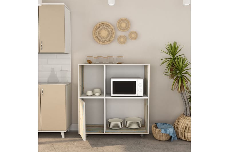 Sarisu Vegghylle 100x100 cm - Hvit - Oppbevaring - Hyller - Vegghylle