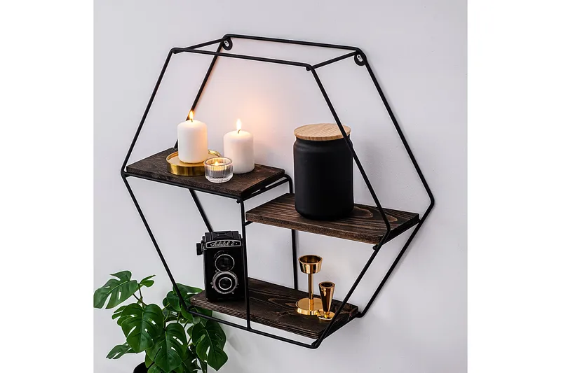 Serotinus Vegghylle 60x15 cm 3 Hyller - Oppbevaring - Hyller - Vegghylle