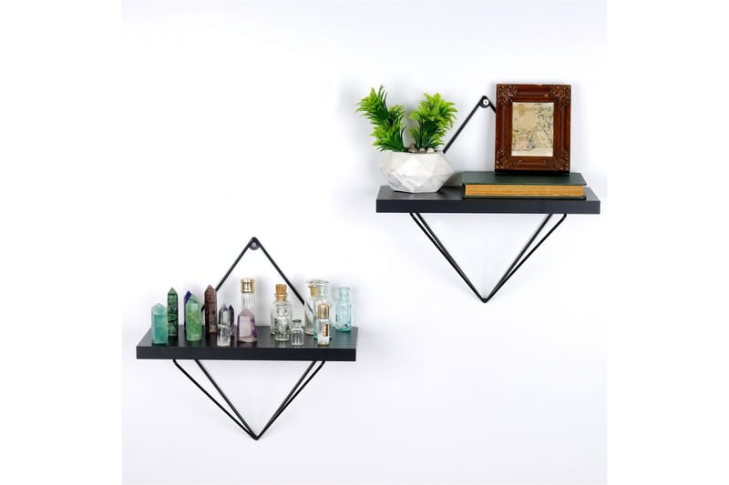 Sivrice Vegghylle 30x14 cm - Hvit - Oppbevaring - Hyller - Vegghylle