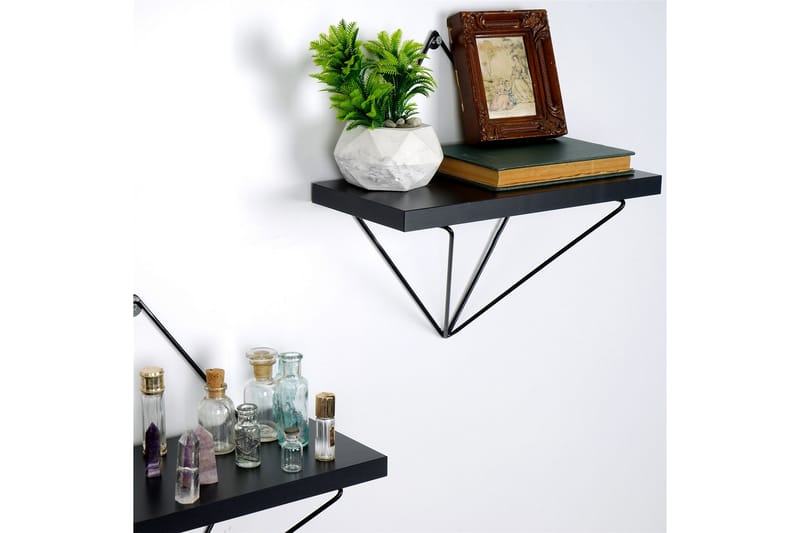 Sivrice Vegghylle 30x14 cm - Hvit - Oppbevaring - Hyller - Vegghylle