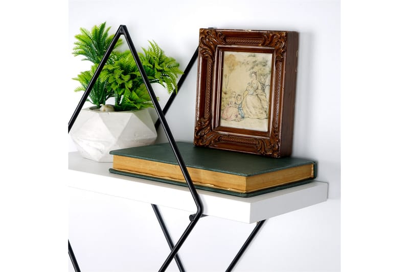 Sivrice Vegghylle 31x15 cm - Hvit - Oppbevaring - Hyller - Vegghylle