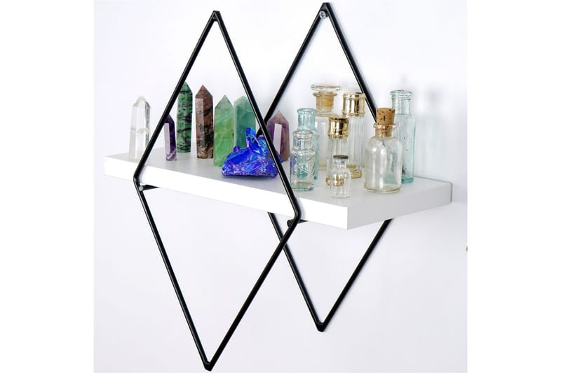 Sivrice Vegghylle 31x15 cm - Hvit - Oppbevaring - Hyller - Vegghylle