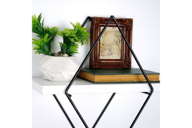 Sivrice Vegghylle 31x15 cm - Hvit - Oppbevaring - Hyller - Vegghylle