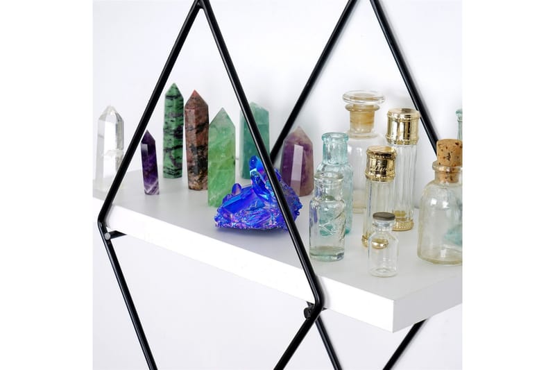 Sivrice Vegghylle 31x15 cm - Hvit - Oppbevaring - Hyller - Vegghylle