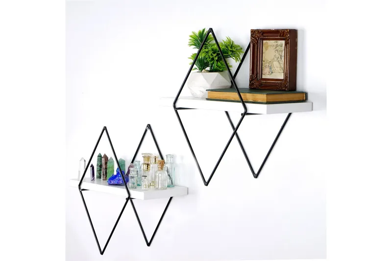 Sivrice Vegghylle 31x15 cm, Hvit