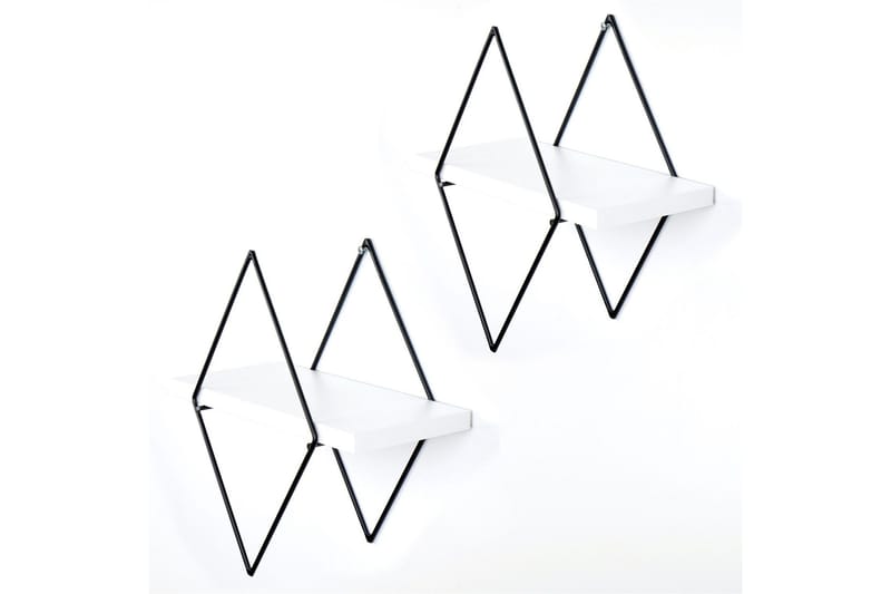 Sivrice Vegghylle 31x15 cm - Hvit - Oppbevaring - Hyller - Vegghylle