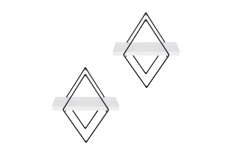 Sivrice Vegghylle 31x15 cm - Hvit - Oppbevaring - Hyller - Vegghylle