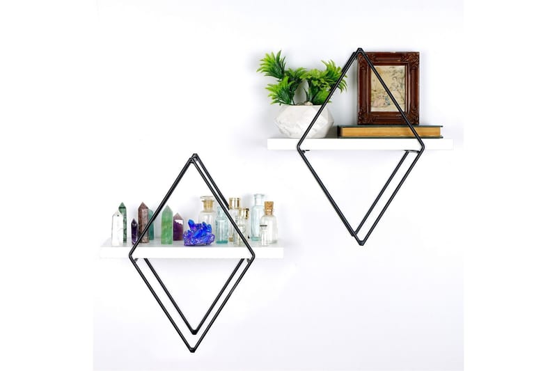 Sivrice Vegghylle 31x15 cm - Hvit - Oppbevaring - Hyller - Vegghylle