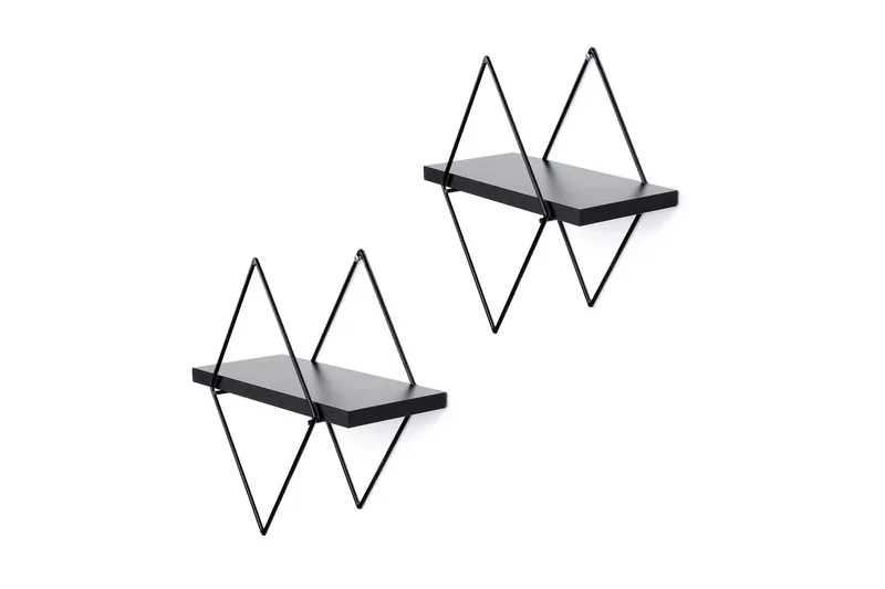 Sivrice Vegghylle 31x15 cm, Svart