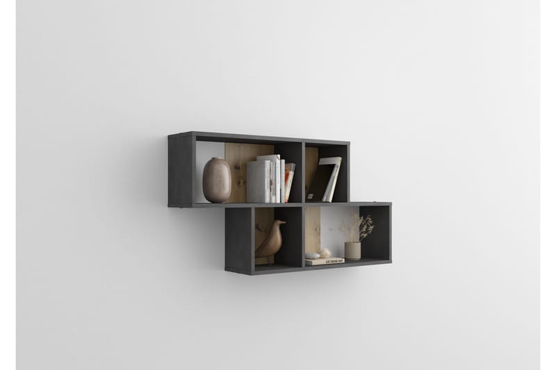 Stanthorne Vegghylle 100 cm - Brun/Hvit - Oppbevaring - Hyller - Vegghylle