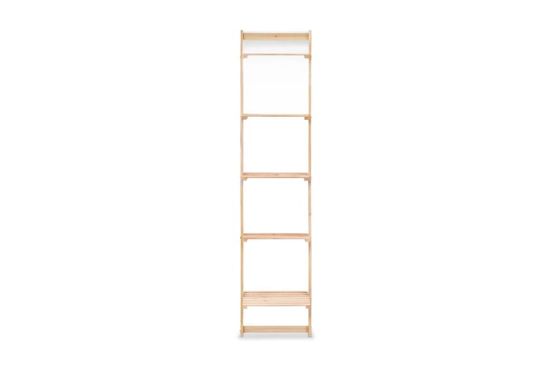 Stigeformet vegghylle sedertre 41,5x30x176 cm - Oppbevaring - Hyller - Vegghylle
