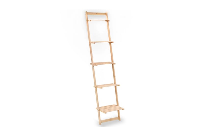 Stigeformet vegghylle sedertre 41,5x30x176 cm - Oppbevaring - Hyller - Vegghylle
