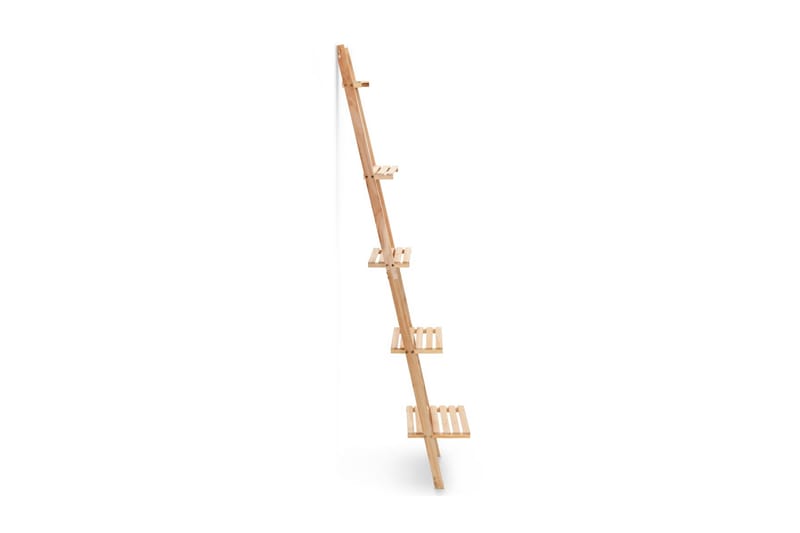 Stigeformet vegghylle sedertre 41,5x30x176 cm - Oppbevaring - Hyller - Vegghylle