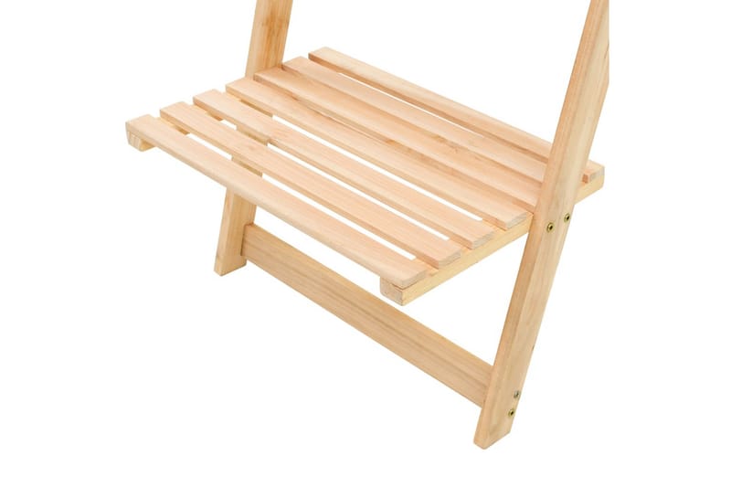 Stigeformet vegghylle sedertre 41,5x30x176 cm - Oppbevaring - Hyller - Vegghylle
