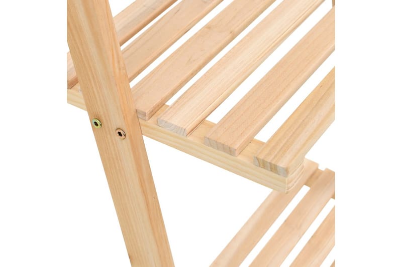 Stigeformet vegghylle sedertre 41,5x30x176 cm - Oppbevaring - Hyller - Vegghylle