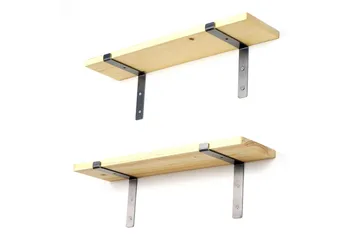 Straad Vegghylle 60 cm - Svart / Valnøtt - Oppbevaring - Hyller - Vegghylle