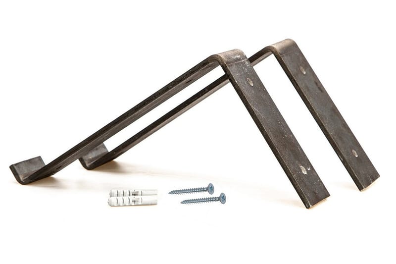 Straad Vegghylle 60 cm - Svart / Valnøtt - Oppbevaring - Hyller - Vegghylle