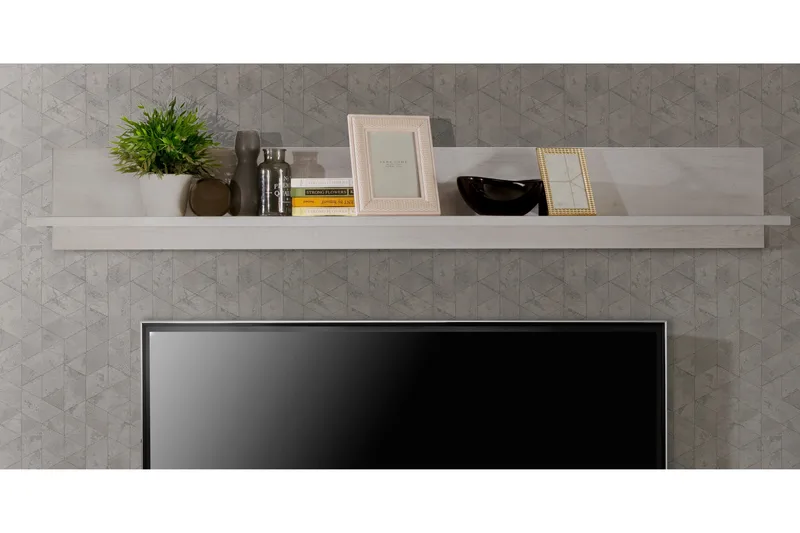 Svetis Vegghylle 22x180 cm - Hvit - Oppbevaring - Hyller - Vegghylle