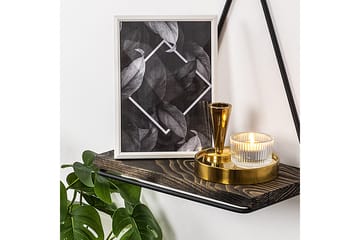 Takasu Vegghylle 15x27 cm - Svart / Valnøtt - Oppbevaring - Hyller - Vegghylle