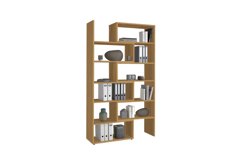 Tiffield Uttrekkbar Bokhylle 84,2 cm i Eik, Brun