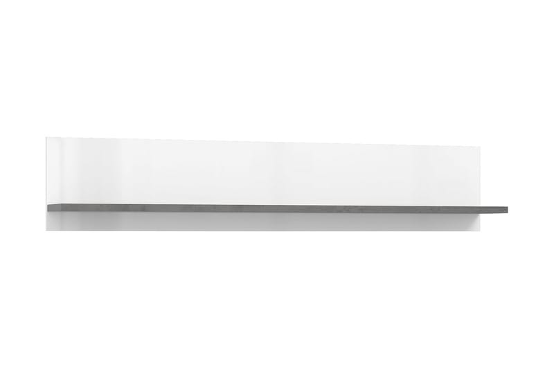 Tolovgrad Vegghylle 22x150 cm - Grå/Hvit - Oppbevaring - Hyller - Vegghylle