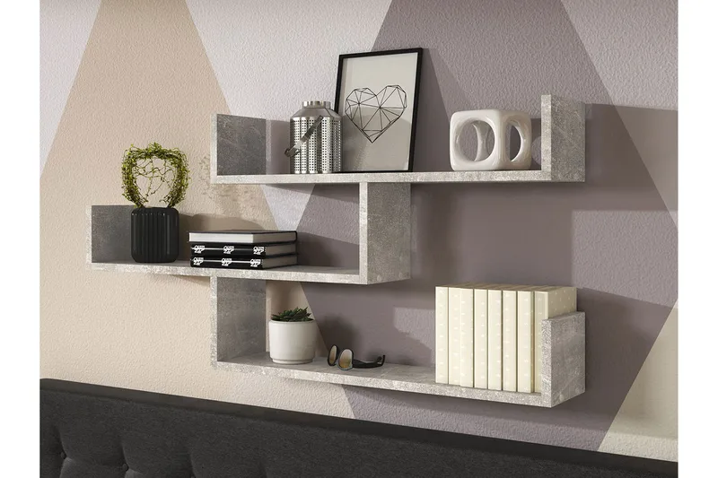 Trio Vegghylle 119x18x55 cm - Oppbevaring - Hyller - Vegghylle