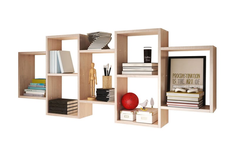Trio Vegghylle 161x18x65 cm - Oppbevaring - Hyller - Vegghylle