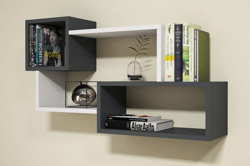 Vegghylle Afronda Vegghylle Vit,Grå - Oppbevaring - Hyller - Vegghylle