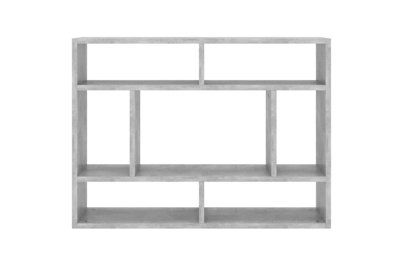 Vegghylle betonggrå 75x16x55 cm sponplate - Grå - Oppbevaring - Hyller - Vegghylle