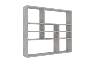 Vegghylle betonggrå 90x16x78 cm sponplate - Oppbevaring - Hyller - Vegghylle