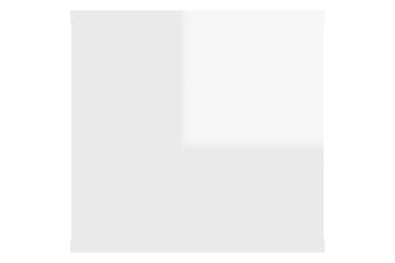 Vegghylle høyglans hvit 102x30x29 cm sponplate - Hvit - Oppbevaring - Hyller - Vegghylle