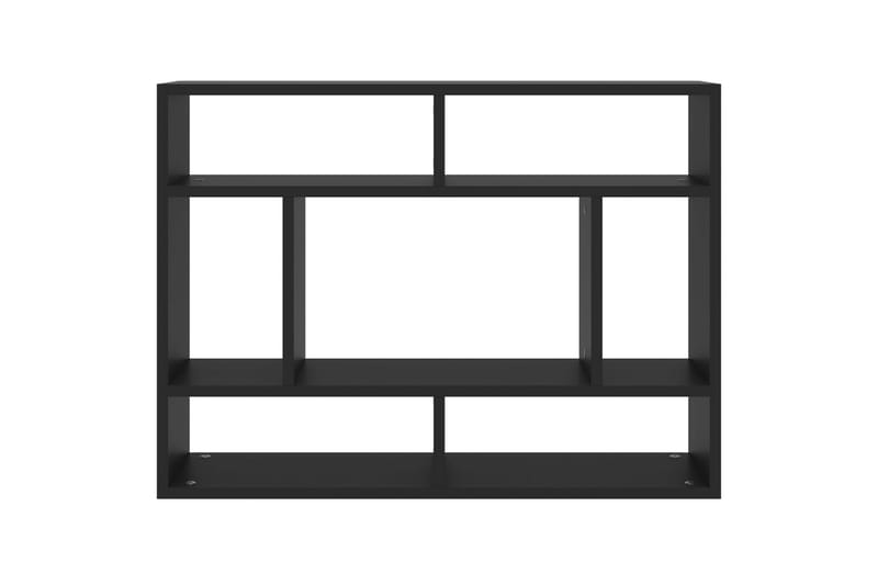 Vegghylle svart 75x16x55 cm sponplate - Svart - Oppbevaring - Hyller - Vegghylle