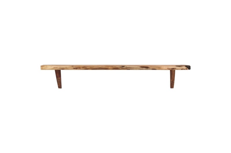 Vegghyller 2 stk 110x20x18 cm heltre akasie - Brun - Oppbevaring - Hyller - Vegghylle